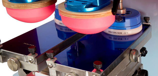 Silicone pad printing glue solutions for improving pad printing efficiency